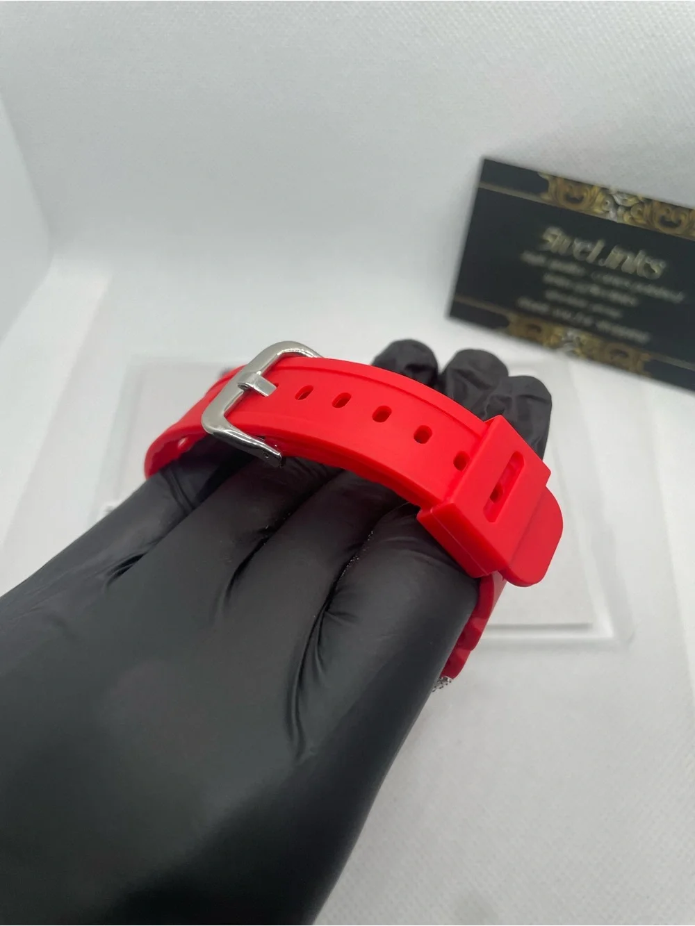 G-Shock Red Digital-Analog Watch with Silver Crystal Bezel